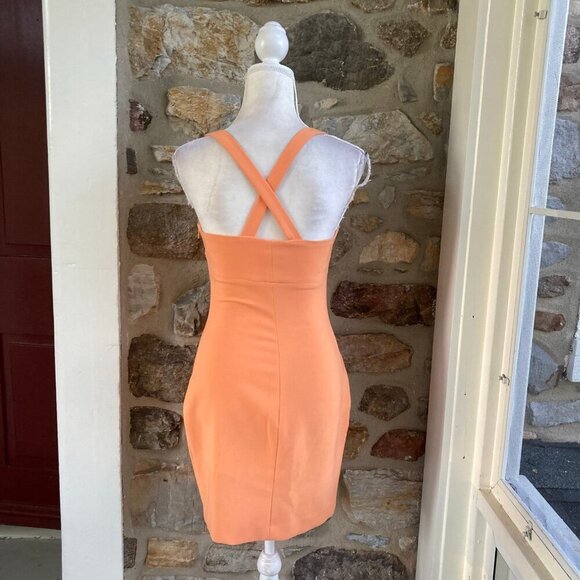 NWT Likely Nahla Bodycon Mini Dress Mandarin Sun $168 Womens 4 - Picture 8 of 12